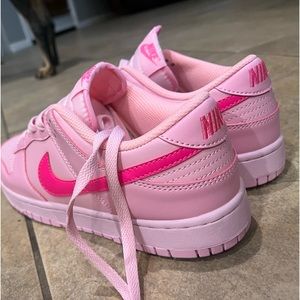 Brand new never worn Nike low dunks in “Triple Pink”